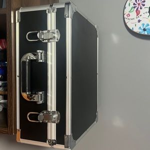 Black suitcase record player A little bit used but still in perfect condition